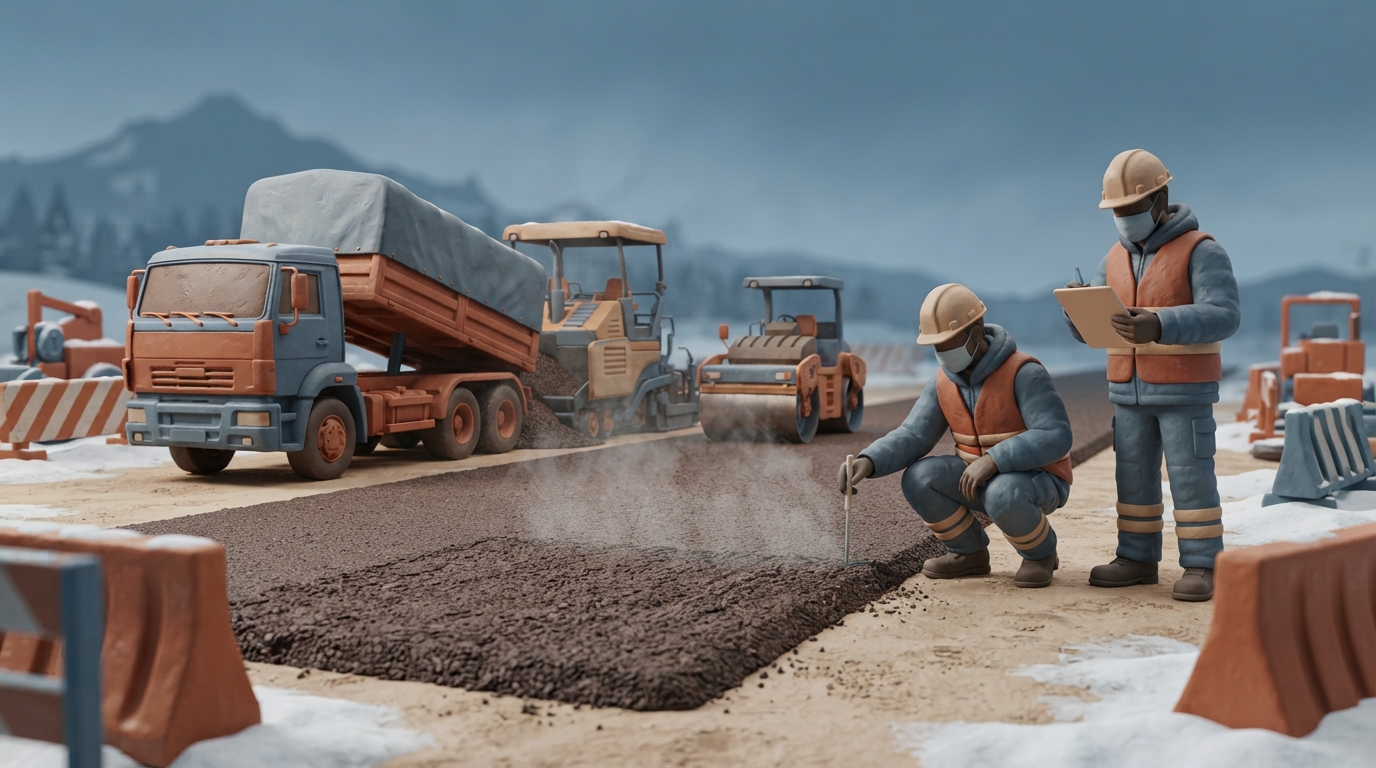 Key Principles and Procedures for Low-Temperature Asphalt Concrete Paving